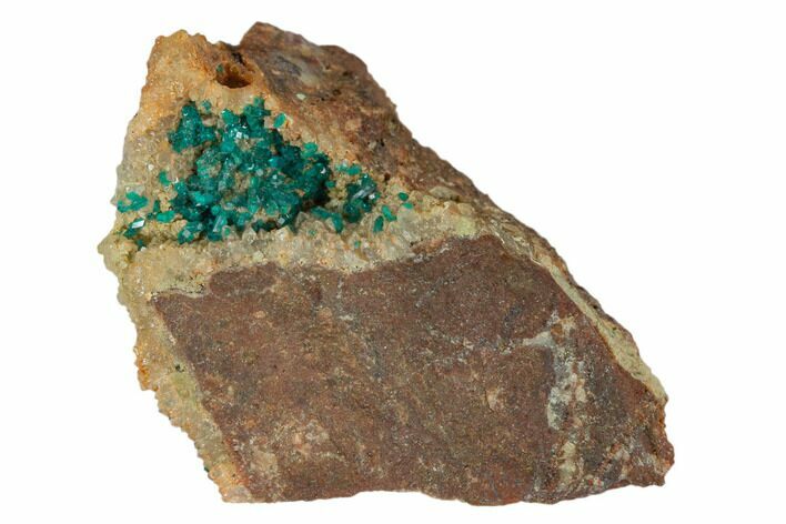 Dioptase Crystals on Quartz - Namibia #126932